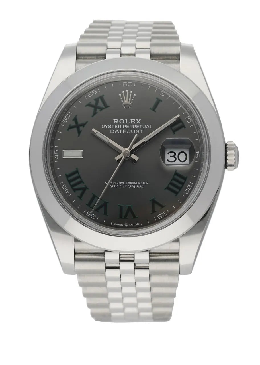 Rolex Slate Green Roman datejust