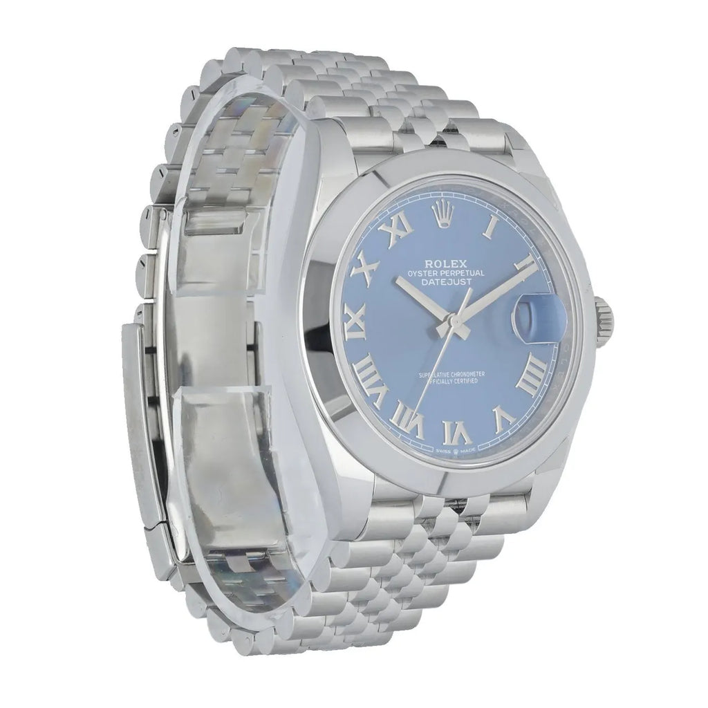stainless Rolex Datejust Blue Roman Dial - Hình 7