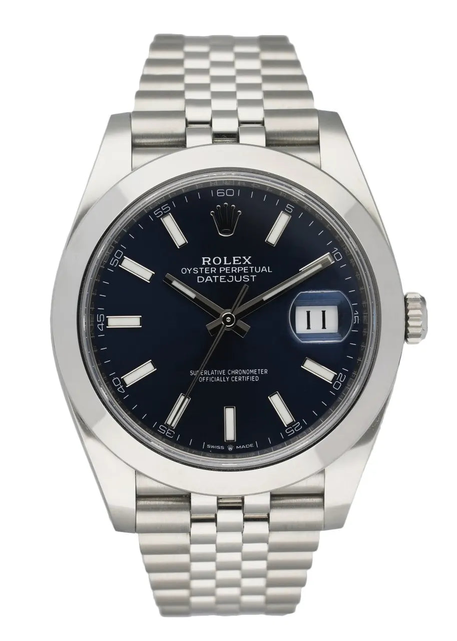 Rolex Blue Dial Jubilee – Rolex Datejust Blue Dial Steel Jubilee – Ref