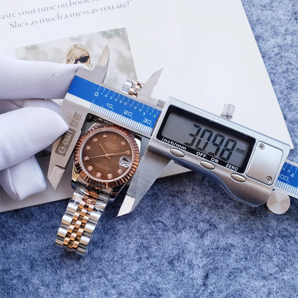 Rolex Chocolate Diamond Dial datejust - Hình 2