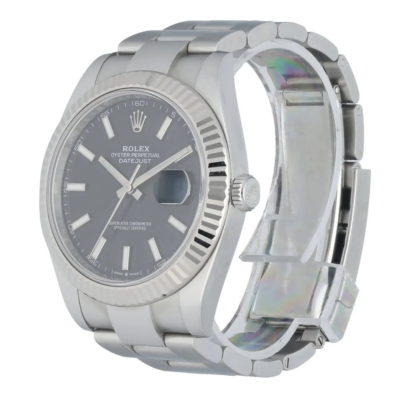 Datejust Black Dial Fluted