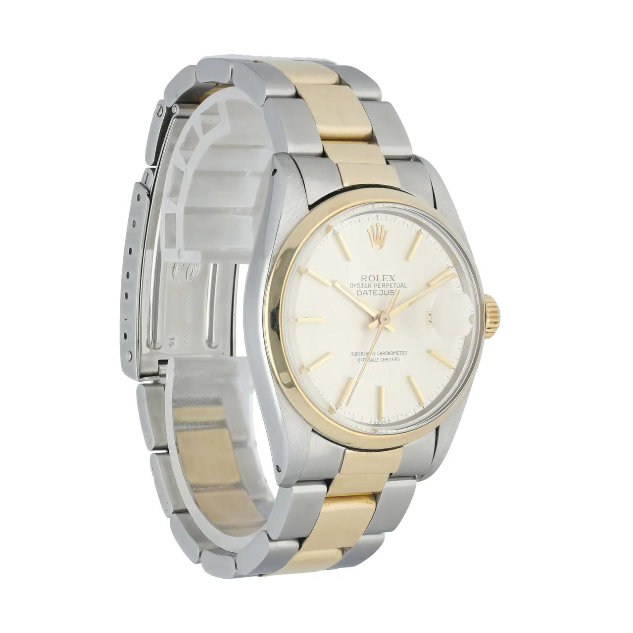 datejust steel Rolex Two-Tone Silver Dial - Hình 2
