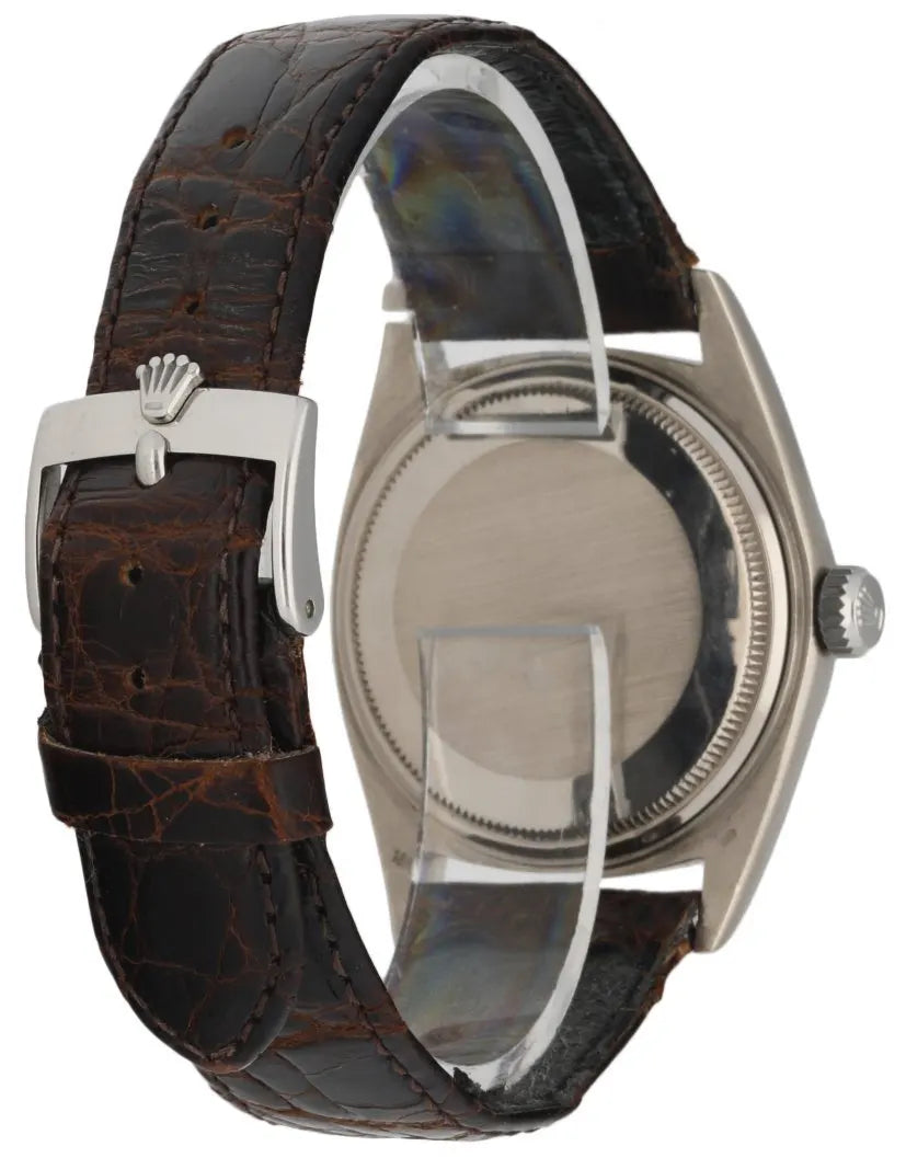 Rolex Datejust Grey Leather - Hình 4