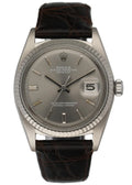 Rolex Datejust Grey Leather