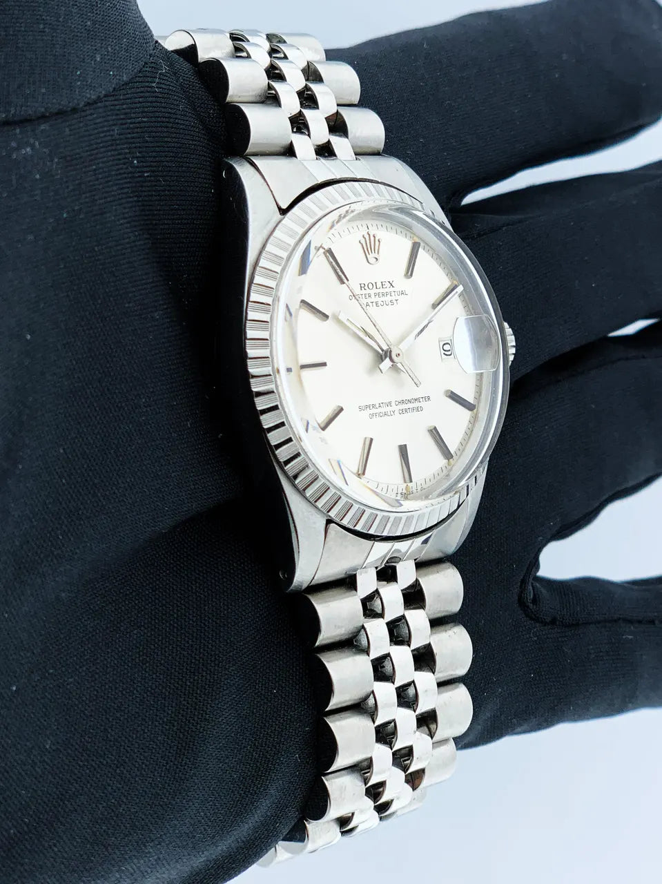 datejust Rolex Silver Dial Jubilee - Hình 3