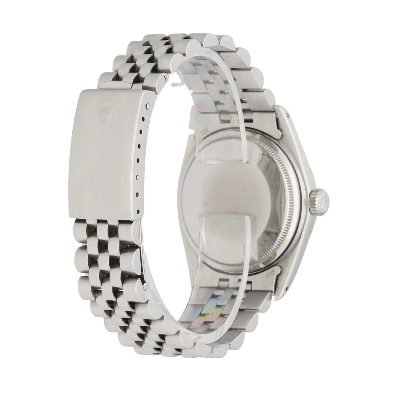 ref Rolex Datejust Black Dial Steel Jubilee - Hình 4