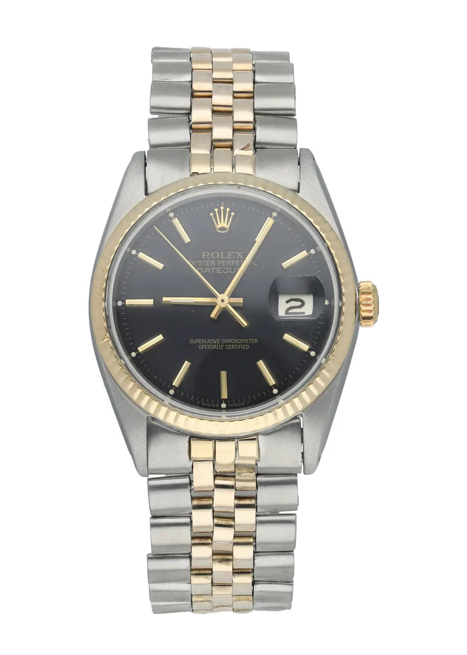 datejust jubilee Rolex Black Dial Two-Tone