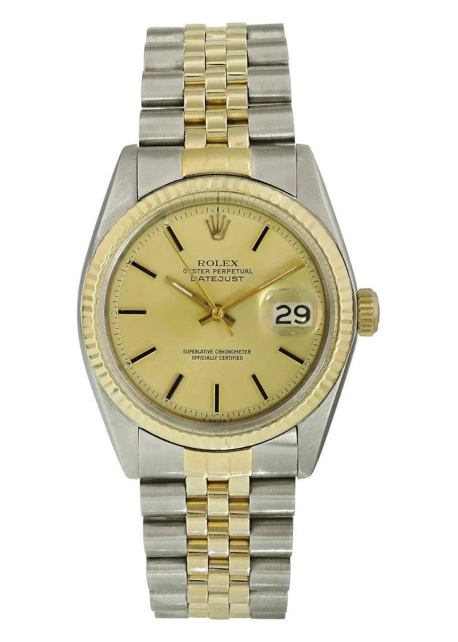 Rolex Silver Stick Dial Two-Tone - Hình 2