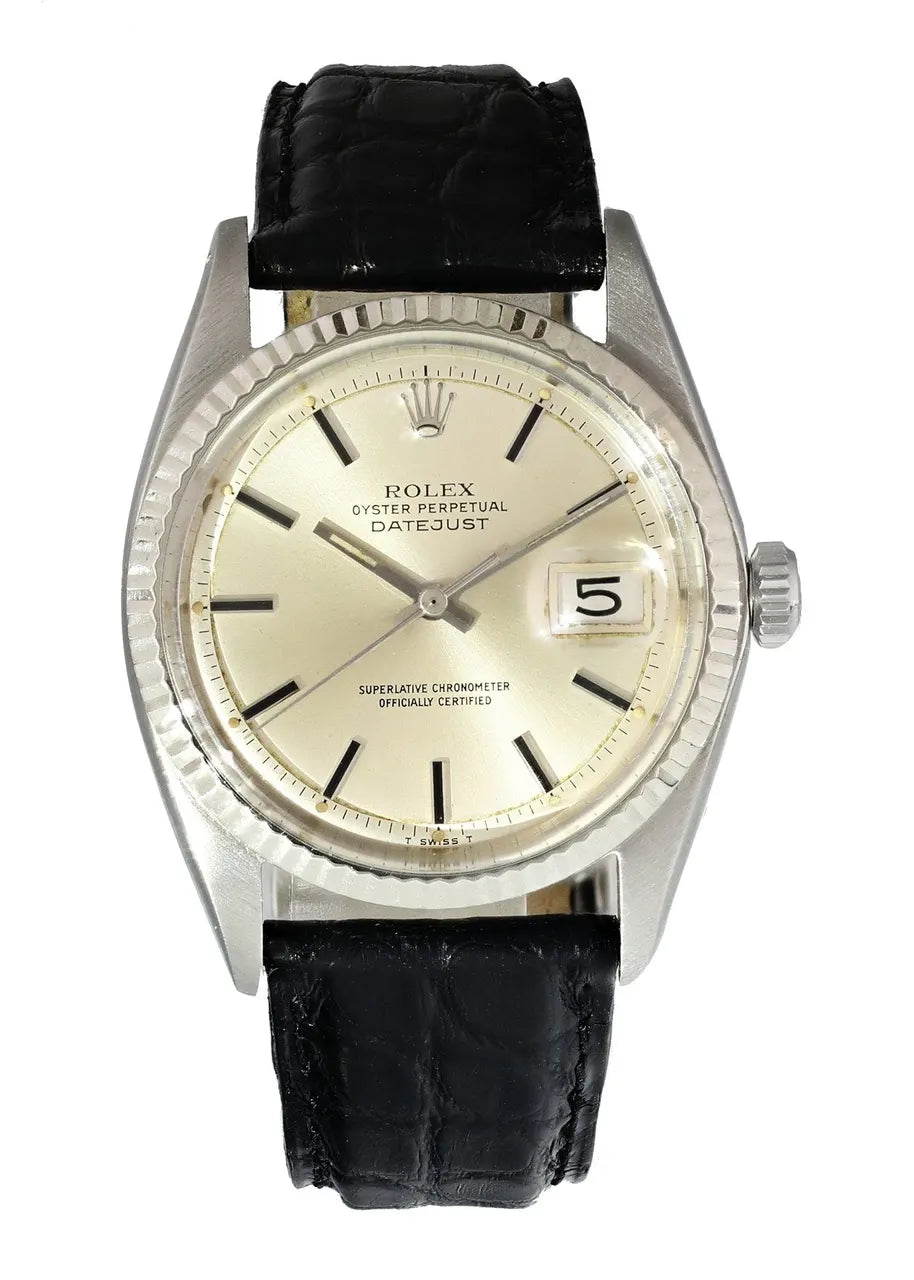 Vintage Rolex Datejust Silver Dial