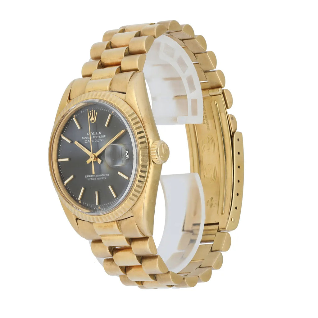 Rolex Datejust 36 Gold Black - Hình 3