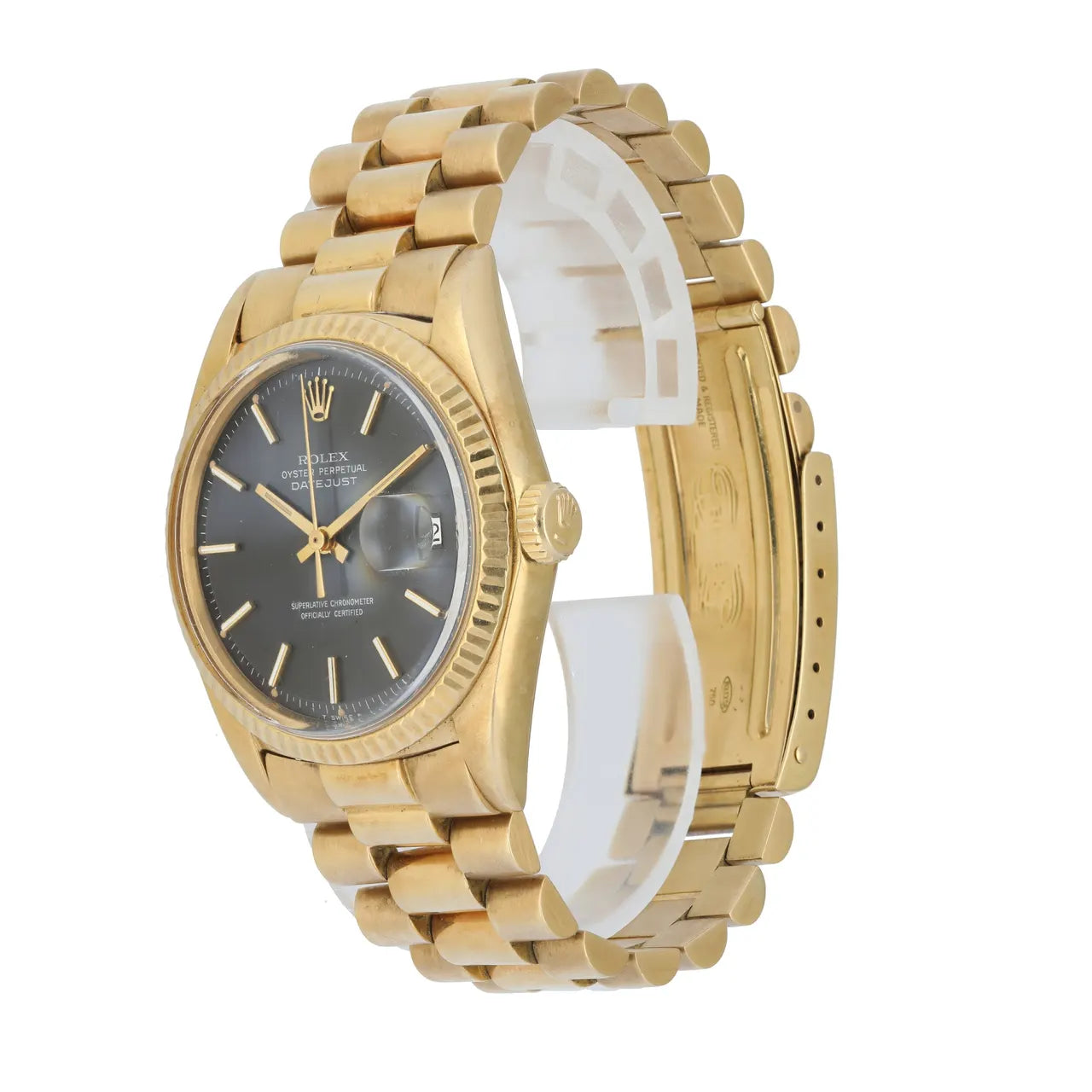 Rolex Datejust 36 Gold Black - Hình 3