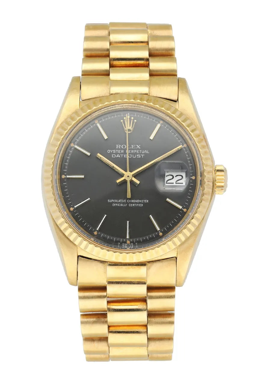 Rolex Datejust 36 Gold Black
