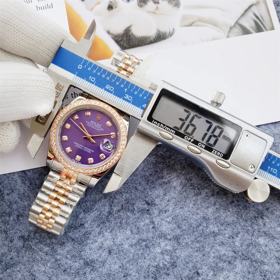 Rolex Purple Diamond Datejust - Hình 2