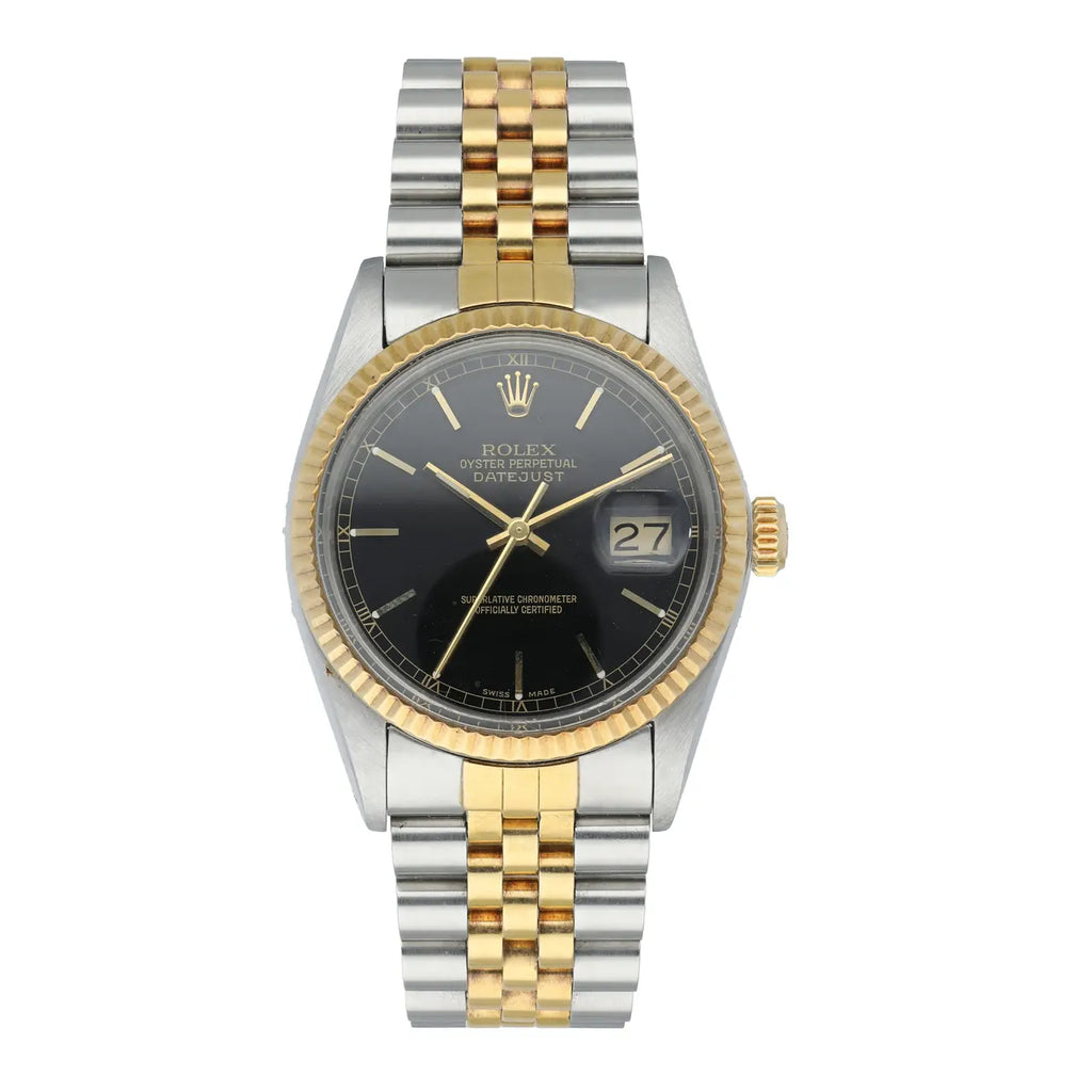 jubilee Rolex Datejust Black Dial Two-Tone - Hình 5