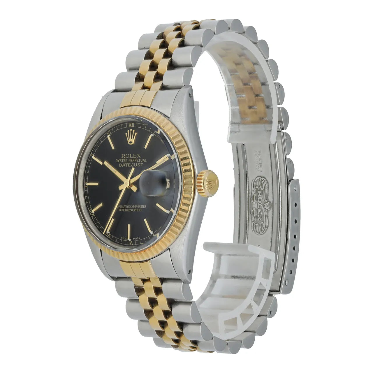 jubilee Rolex Datejust Black Dial Two-Tone - Hình 2