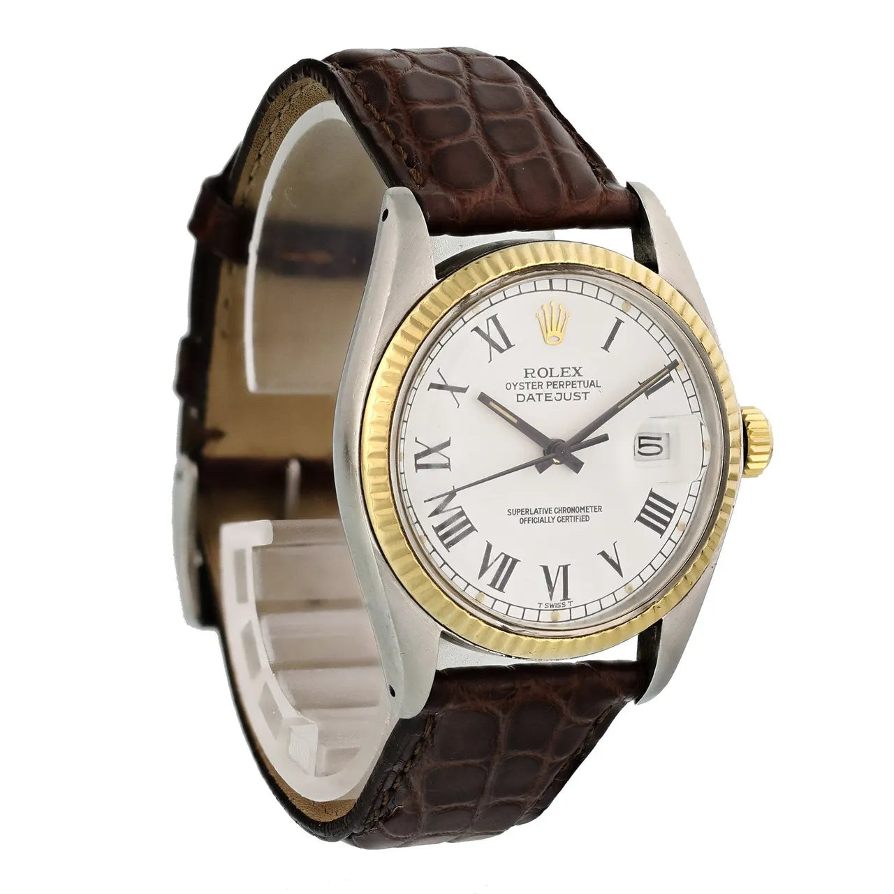 Rolex Datejust White Roman Leather - Hình 3