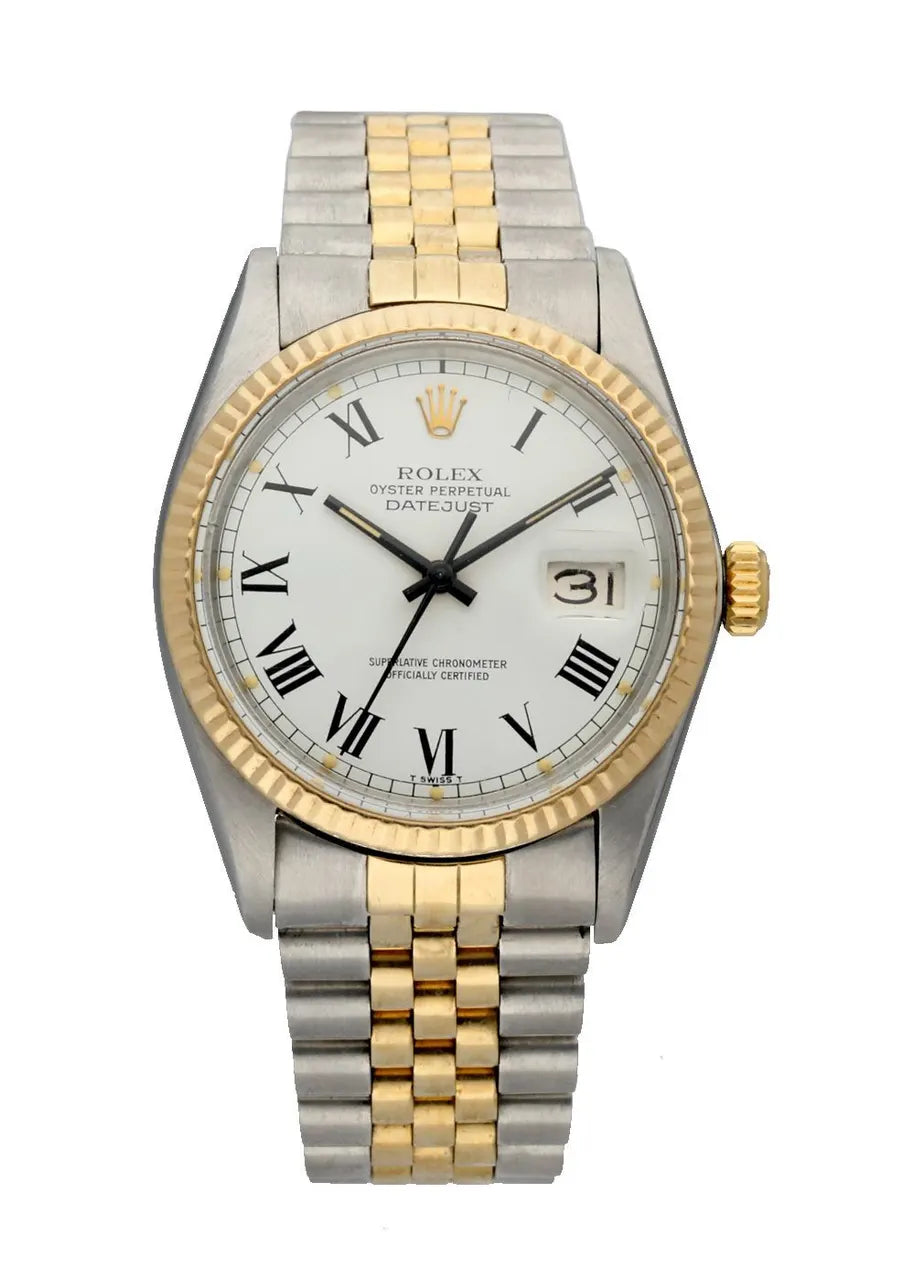Rolex White Roman Datejust Jubilee