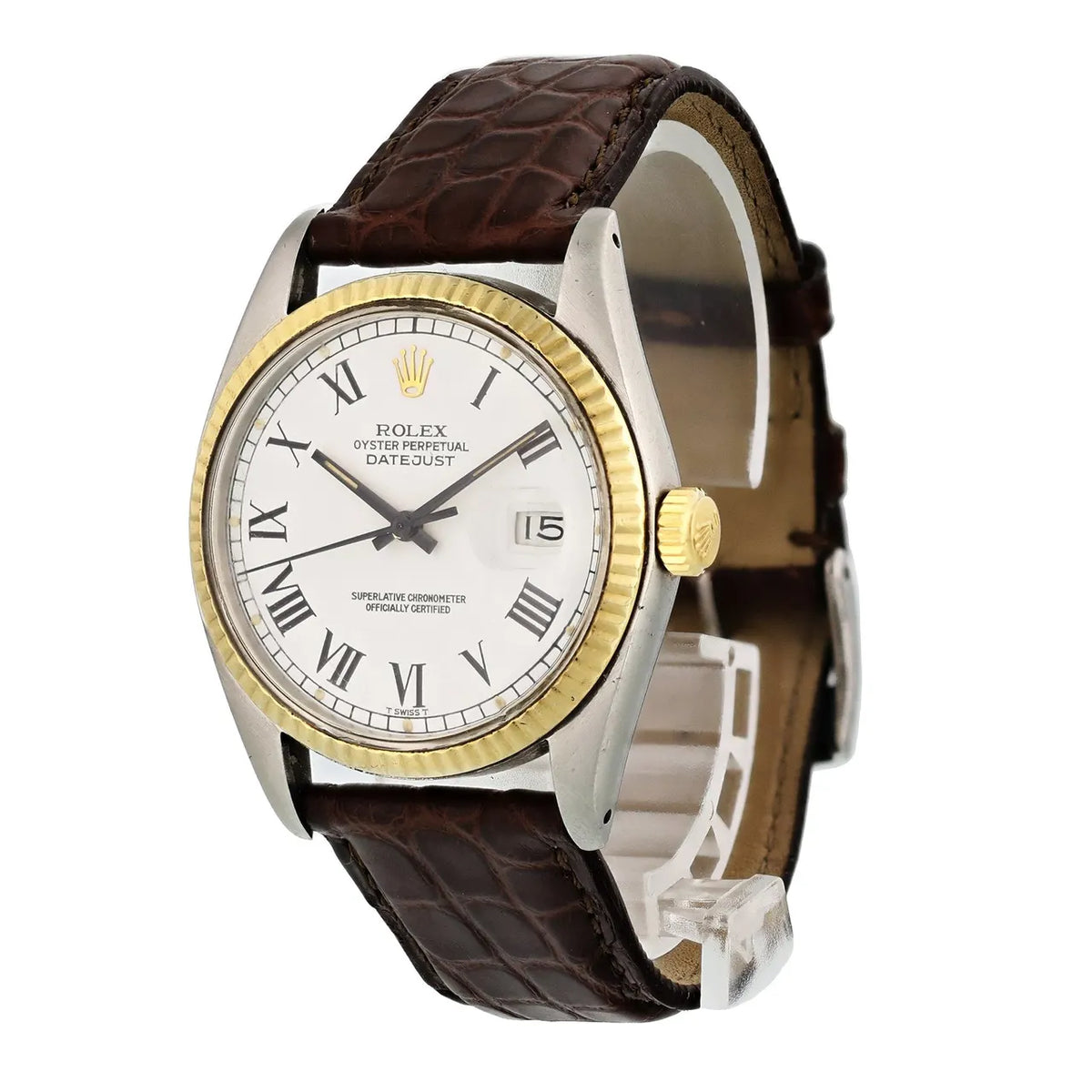 Rolex Datejust White Roman Leather - Hình 2