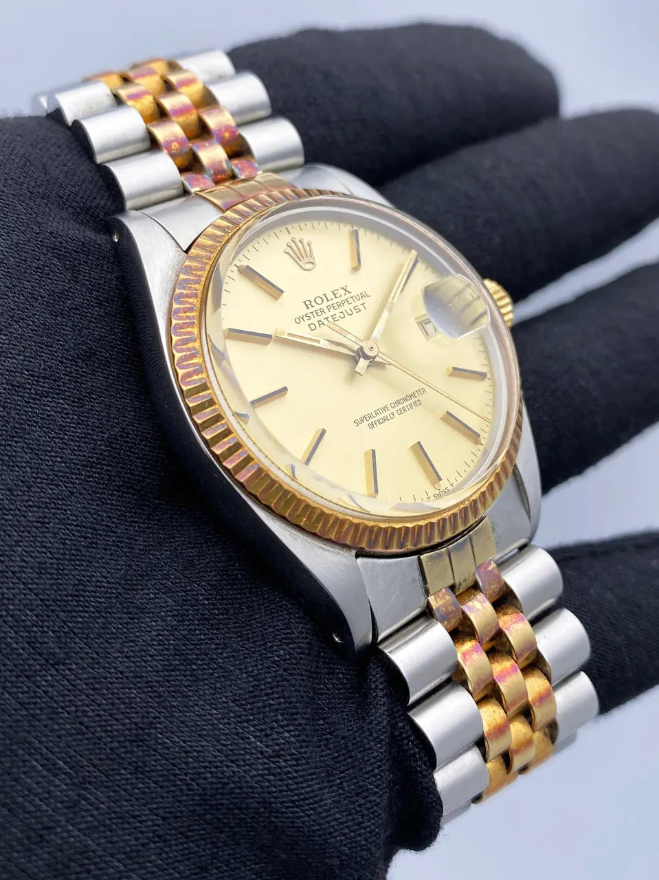 Rolex Champagne Dial Two-Tone datejust - Hình 4