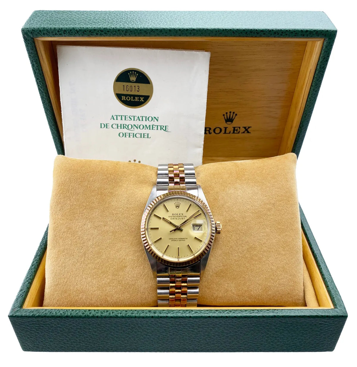 Rolex Champagne Dial Two-Tone datejust - Hình 2