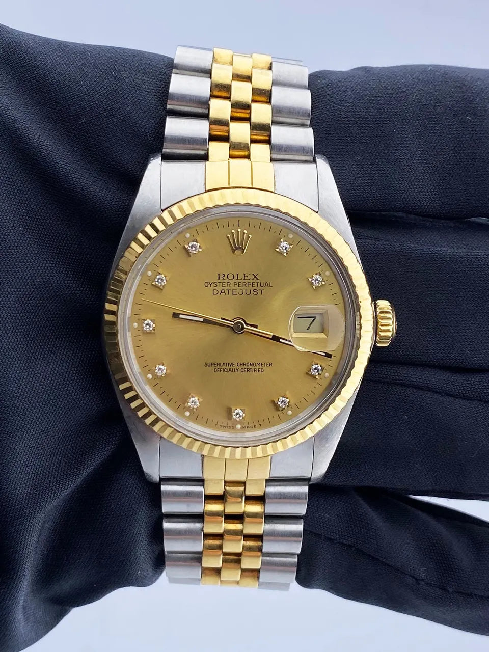 Rolex Gold Diamond Dial datejust two