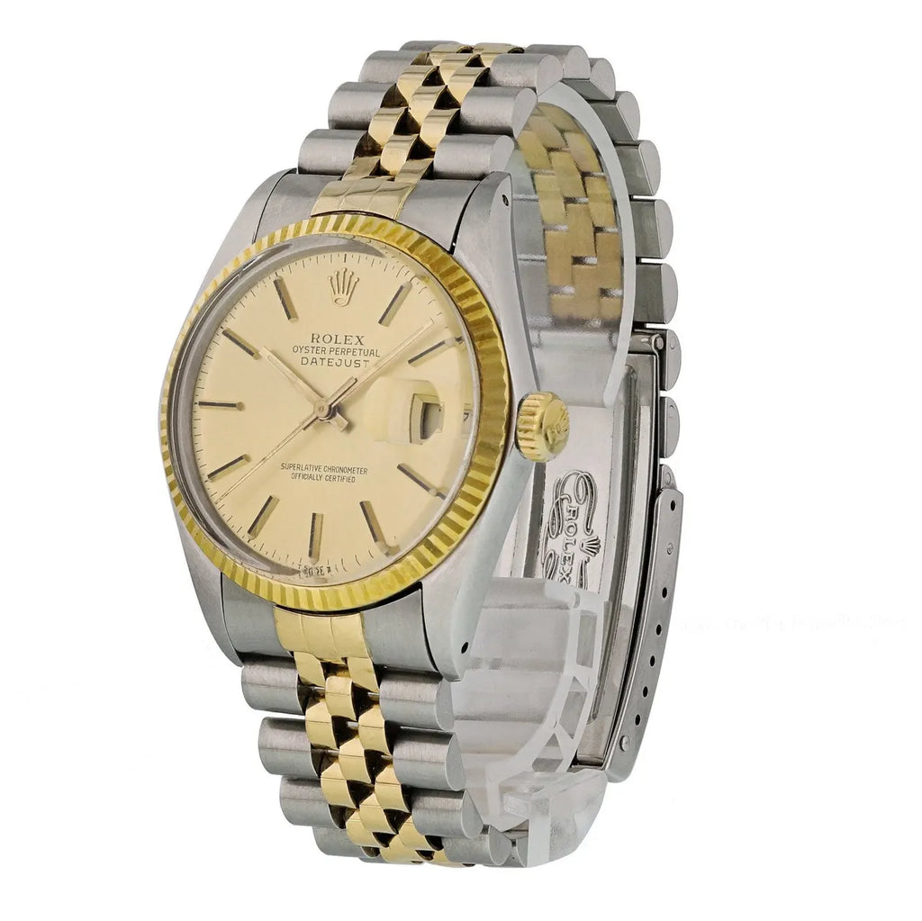 steel Rolex Two-Tone Champagne Datejust - Hình 3