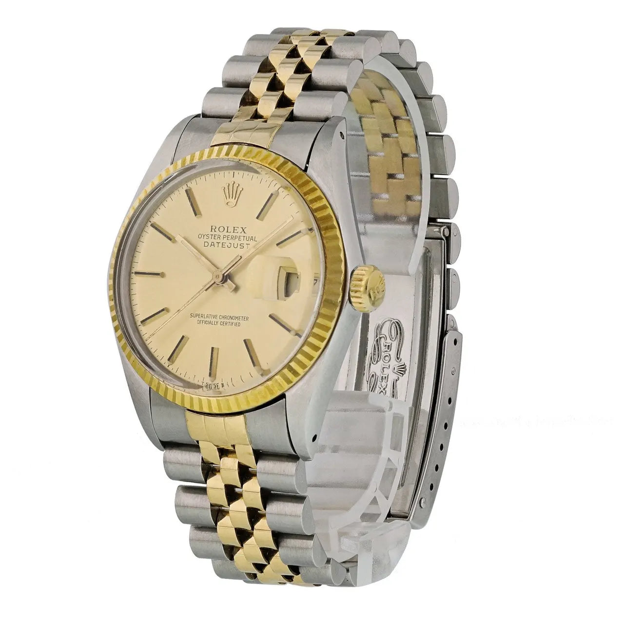 steel Rolex Two-Tone Champagne Datejust - Hình 3
