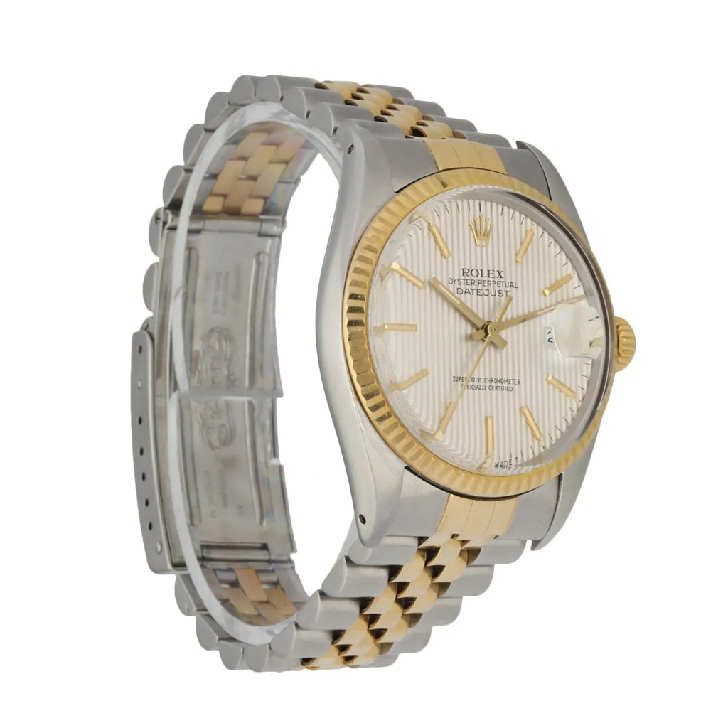 Rolex Silver Linen Dial Two-Tone - Hình 2