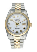 Datejust White Arabic Two-Tone