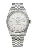 Rolex Steel Silver Linen