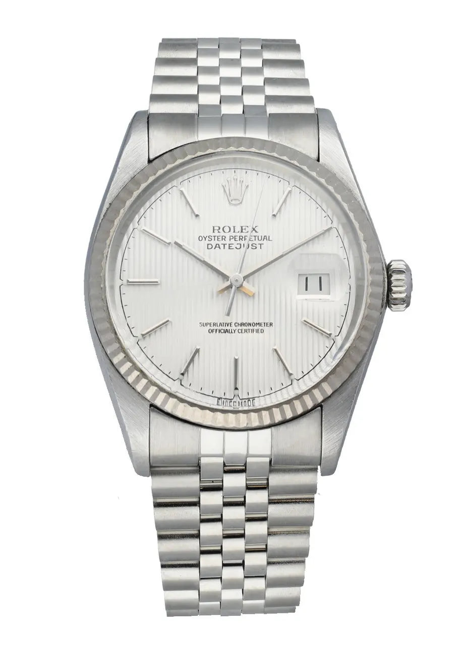 Rolex Steel Silver Linen