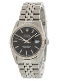 fluted Rolex Datejust Steel Black Dial