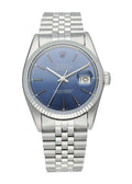 Rolex Datejust Blue Dial Steel fluted