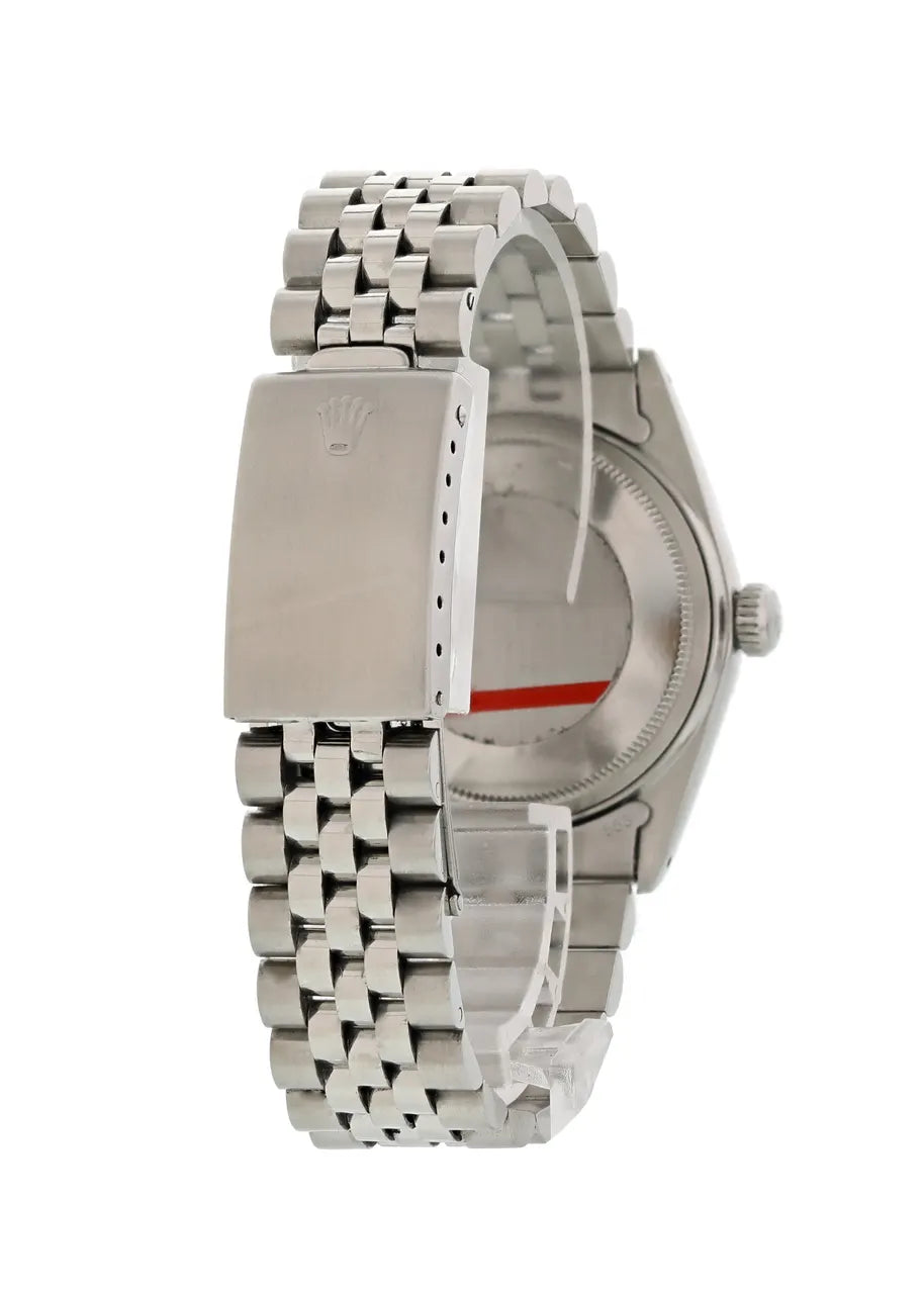 fluted Rolex Datejust Steel Black Dial - Hình 5
