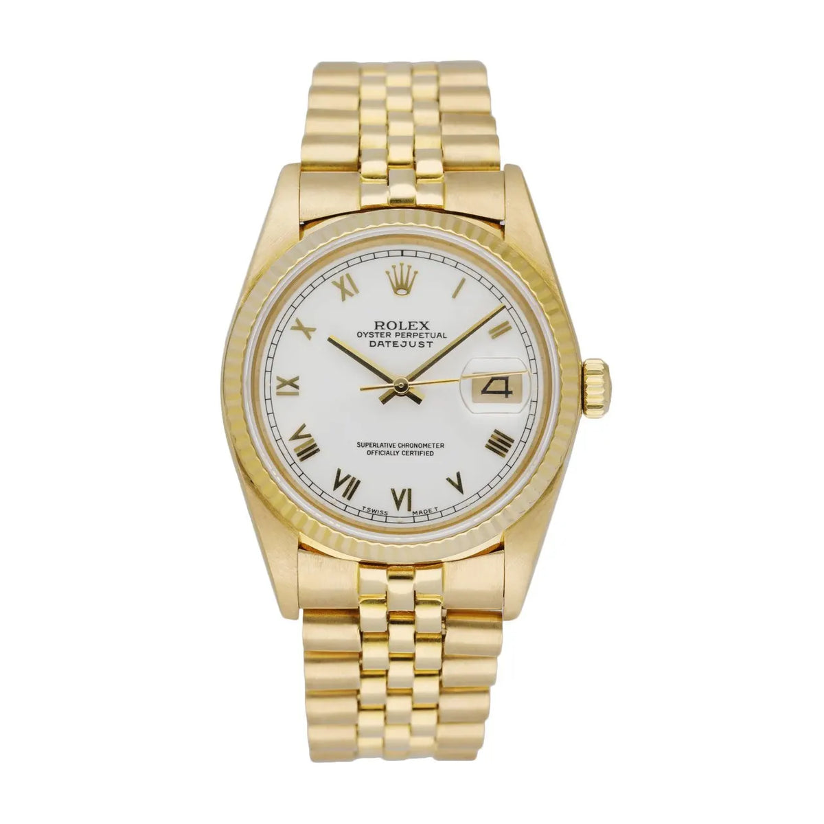 Rolex Gold Jubilee White Roman