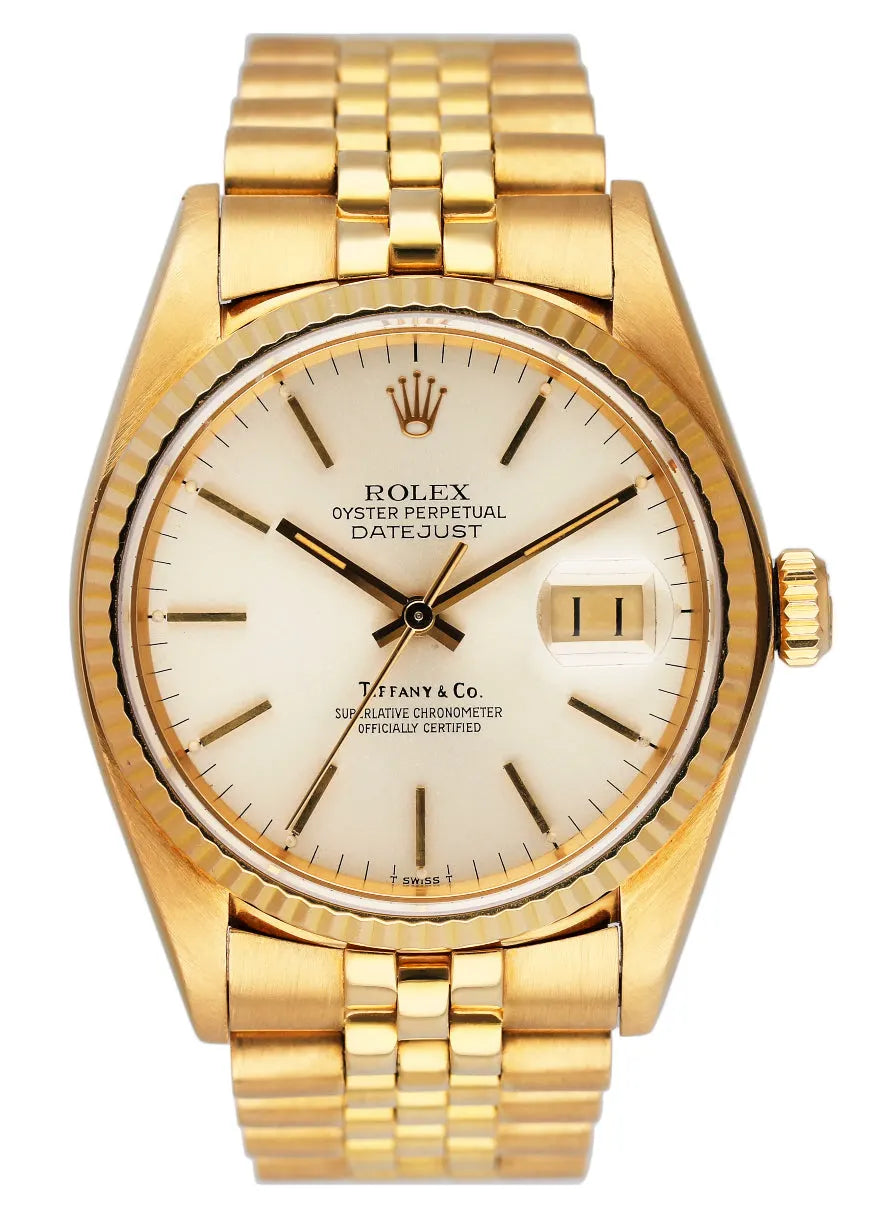 Rolex Gold Champagne Tiffany