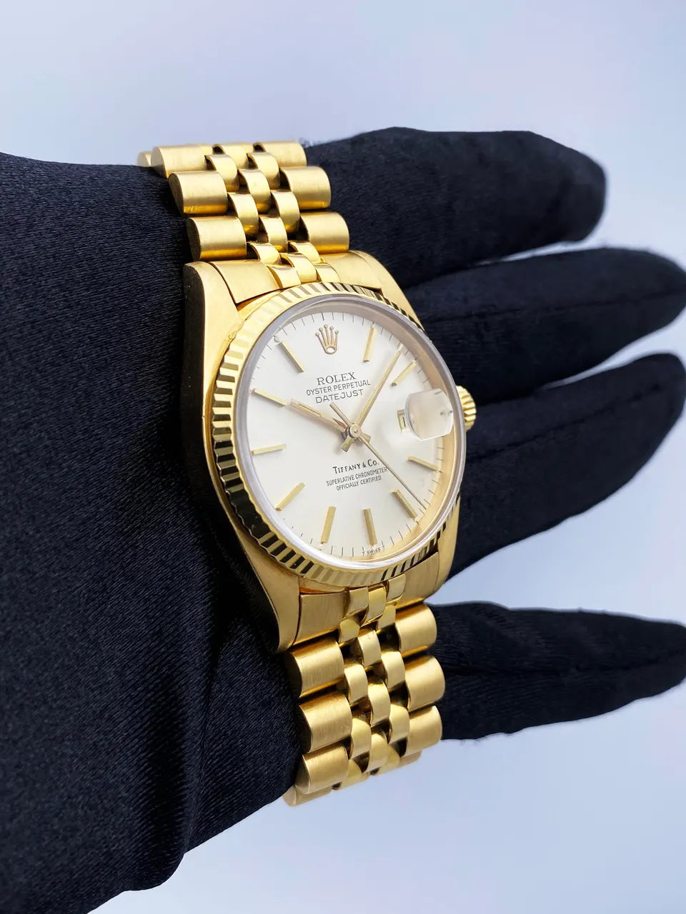 Rolex Gold Champagne Tiffany - Hình 2