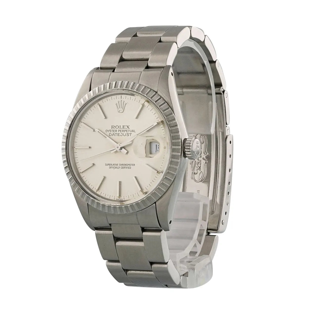 Rolex Datejust Silver Fluted Bezel - Hình 2