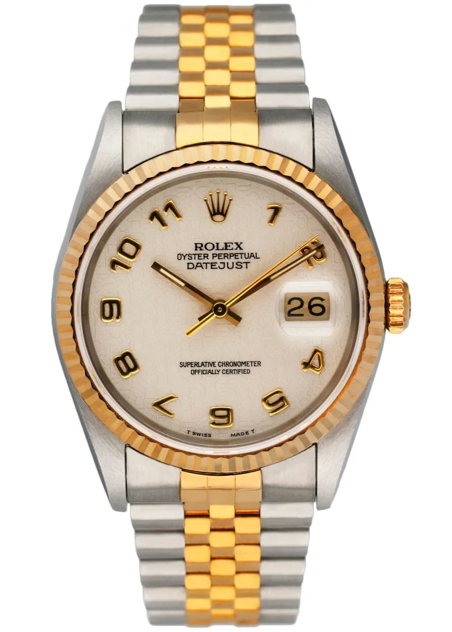 Rolex Silver Arabic Datejust - Hình 11