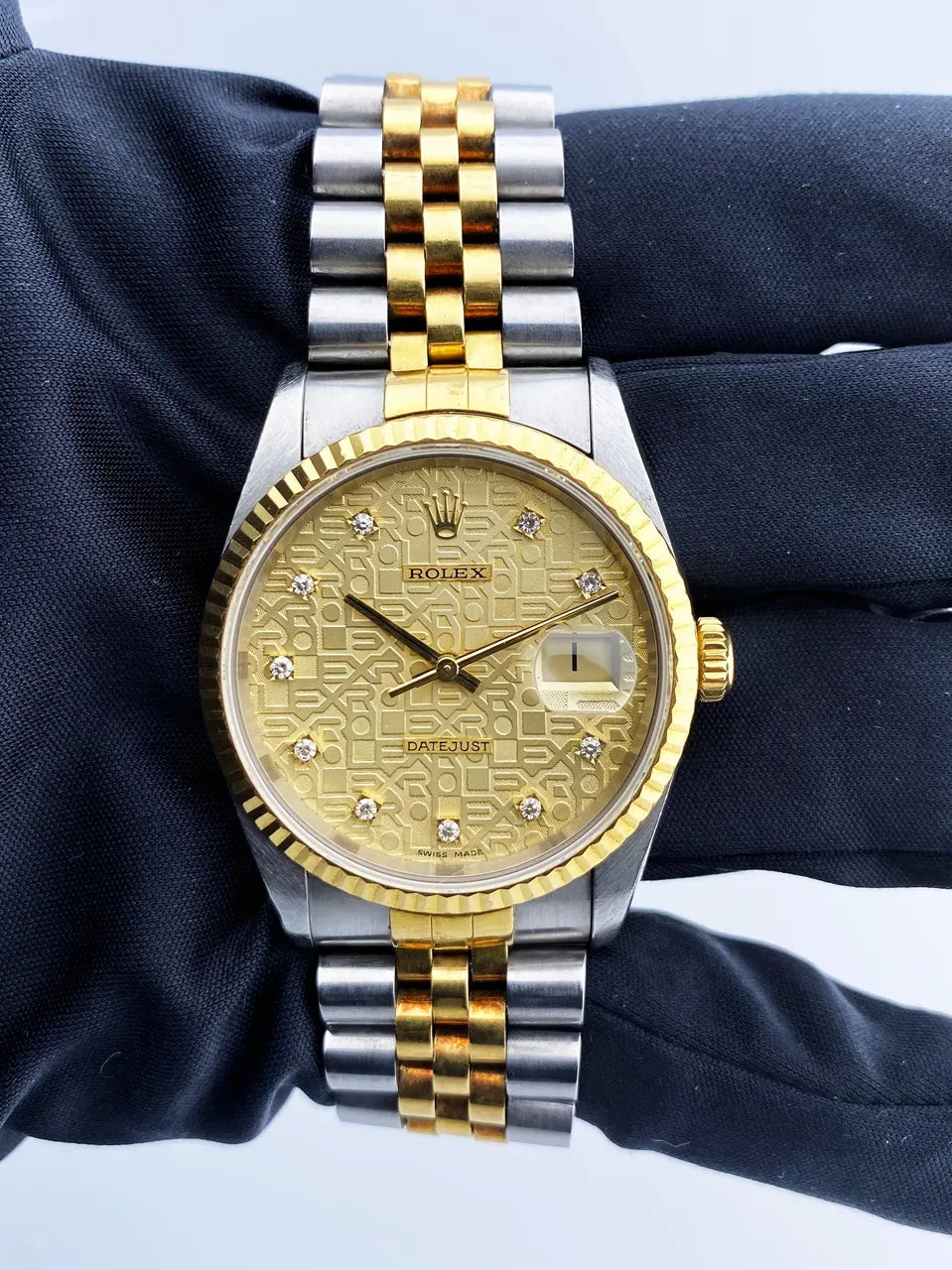 Rolex Gold Logo Dial Diamond - Hình 2