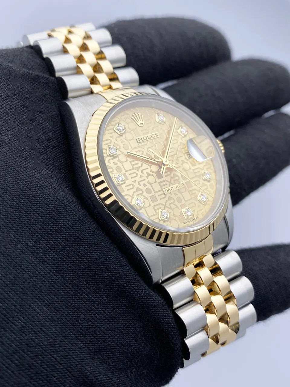 Rolex Two-Tone Gold Logo Dial - Hình 2