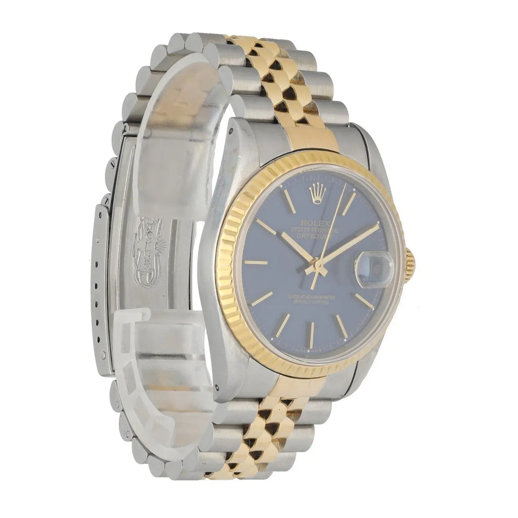 Rolex Datejust Blue Dial Two-Tone jubilee - Hình 3