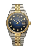 datejust Rolex Blue Diamond Two-Tone