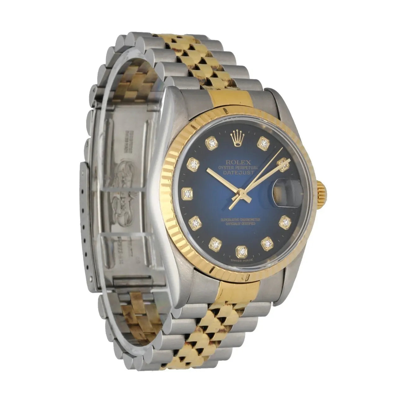 datejust Rolex Blue Diamond Two-Tone - Hình 3