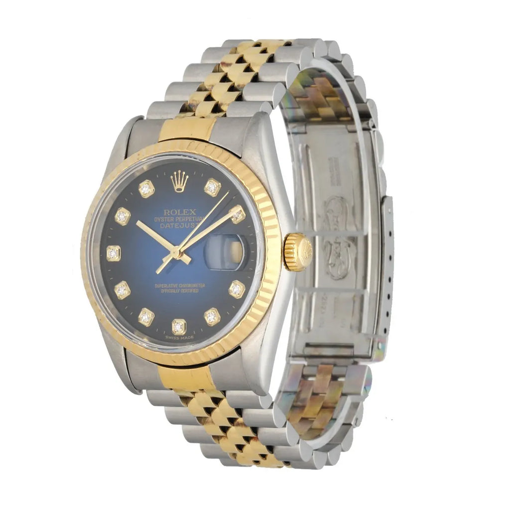 datejust Rolex Blue Diamond Two-Tone - Hình 2