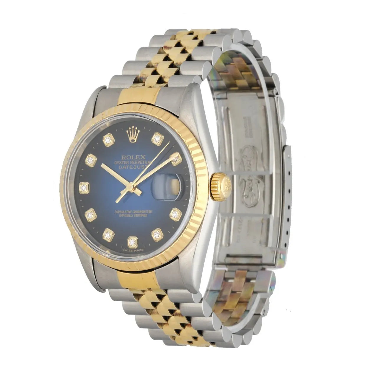 datejust Rolex Blue Diamond Two-Tone - Hình 2