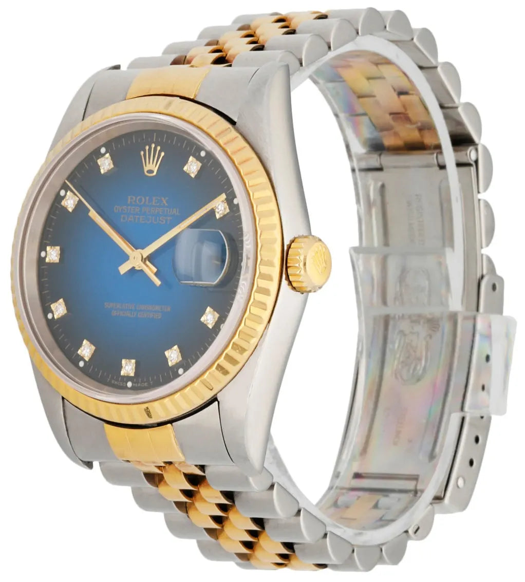 Rolex Blue Diamond Dial Two-Tone - Hình 2