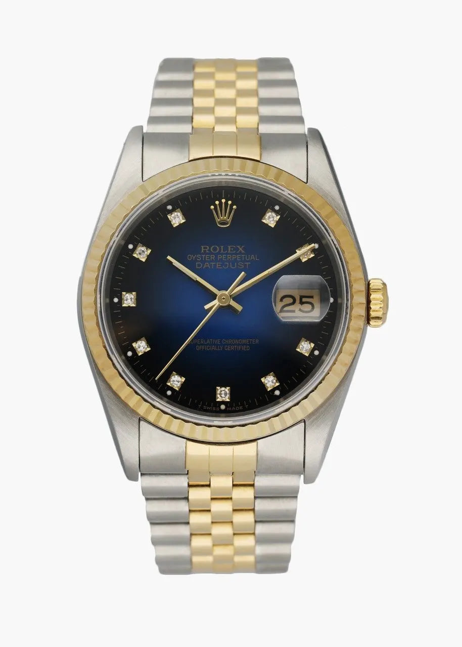 Rolex Two-Tone Blue Diamond Dial