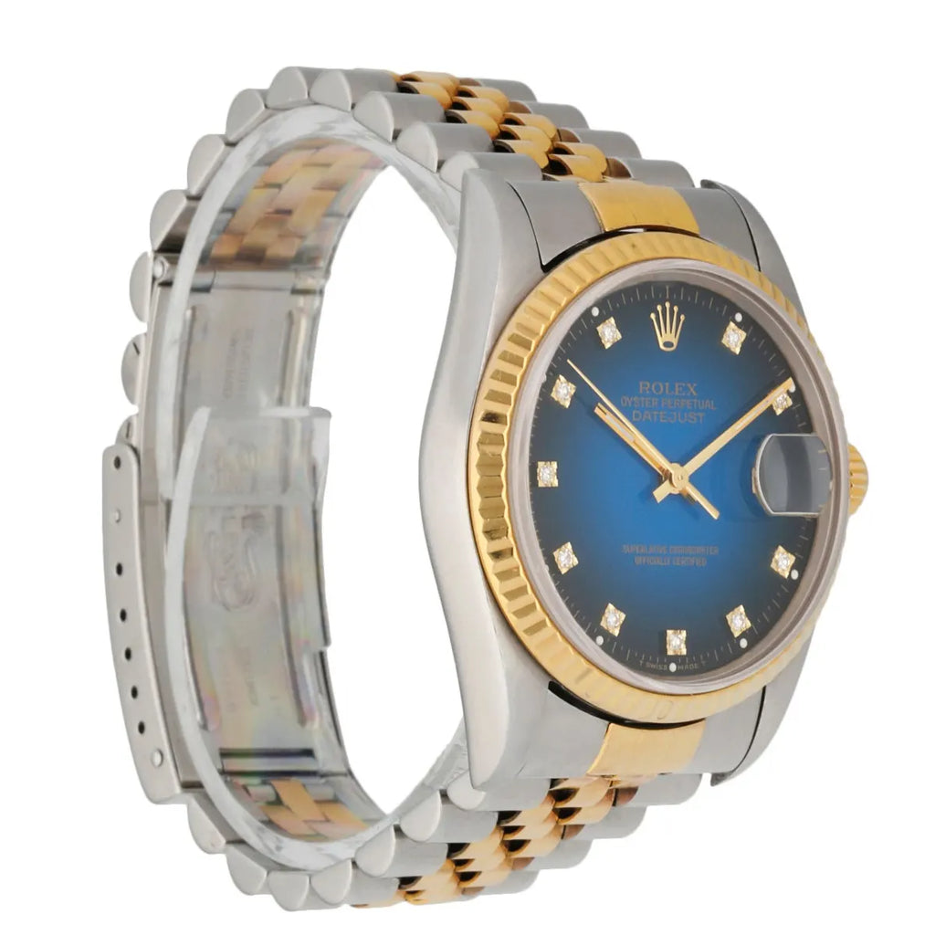 Rolex Blue Diamond Dial Two-Tone - Hình 3