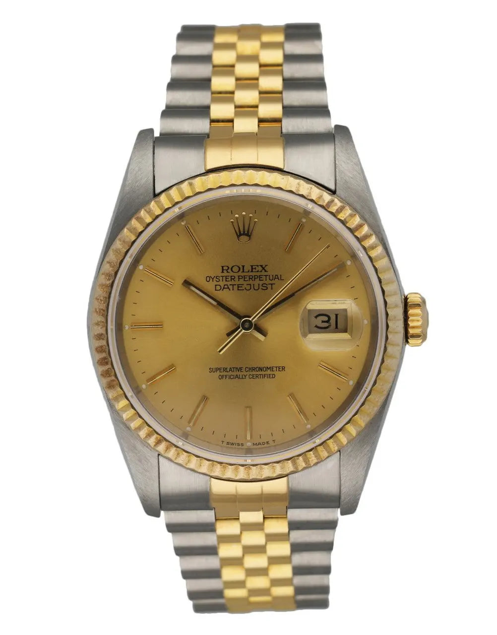Rolex Two-Tone Gold Champagne Dial datejust